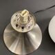 Lampe de table  de lit vintage en verre tip-touch champignons