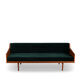 Danish midcentury modern green velvet daybed, 1960s