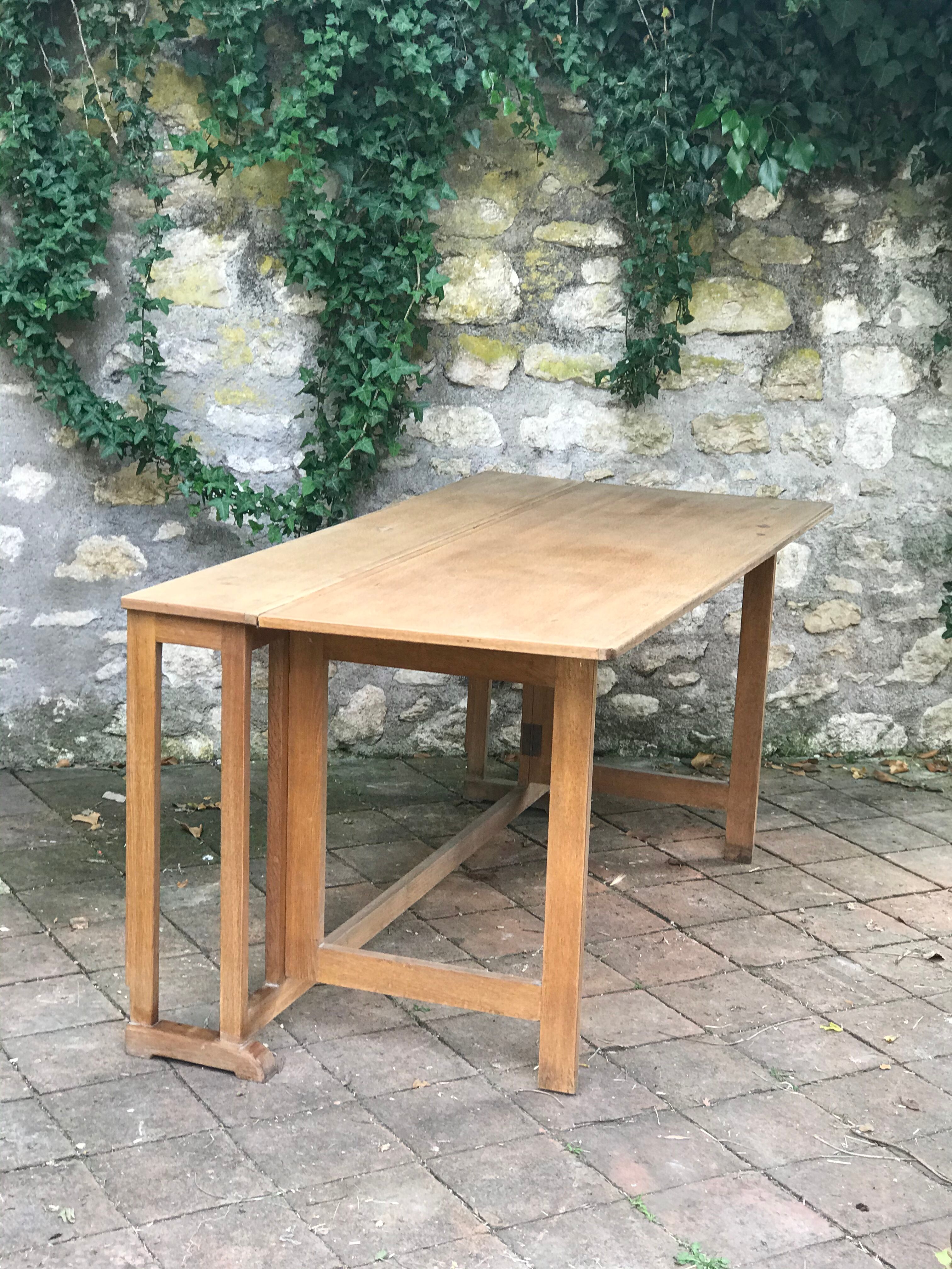 Old folding table