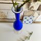 Antique blue glass soliflore