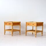 Vintage bamboo nightstands