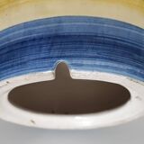 Hand-painted ceramic vase with floral decoration – H 33 cm