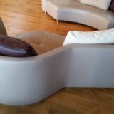 Roche Bobois "Tangram" leather sofa