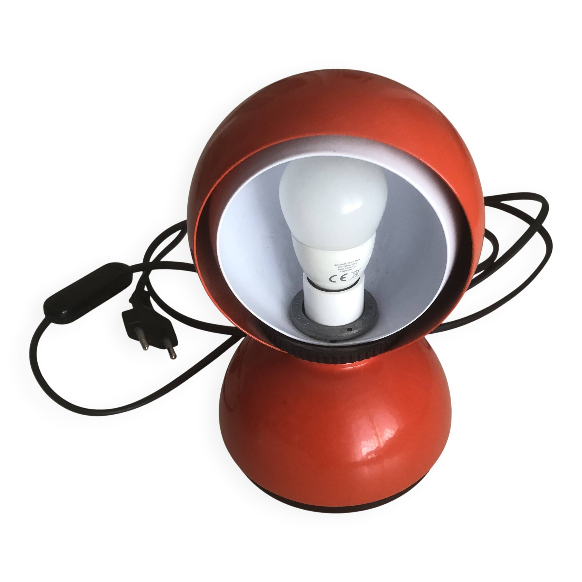 Lampe de table Eclisse Artemide Magistretti orange