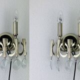 Pair of Ovali wall lights by Sciolari 70s