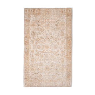 Vintage Turkish Oushak Rug with Big Medallion, 1970s