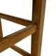 Set of four vintage chairs / stool - brutalist style minimalist oak and wicker 60s
