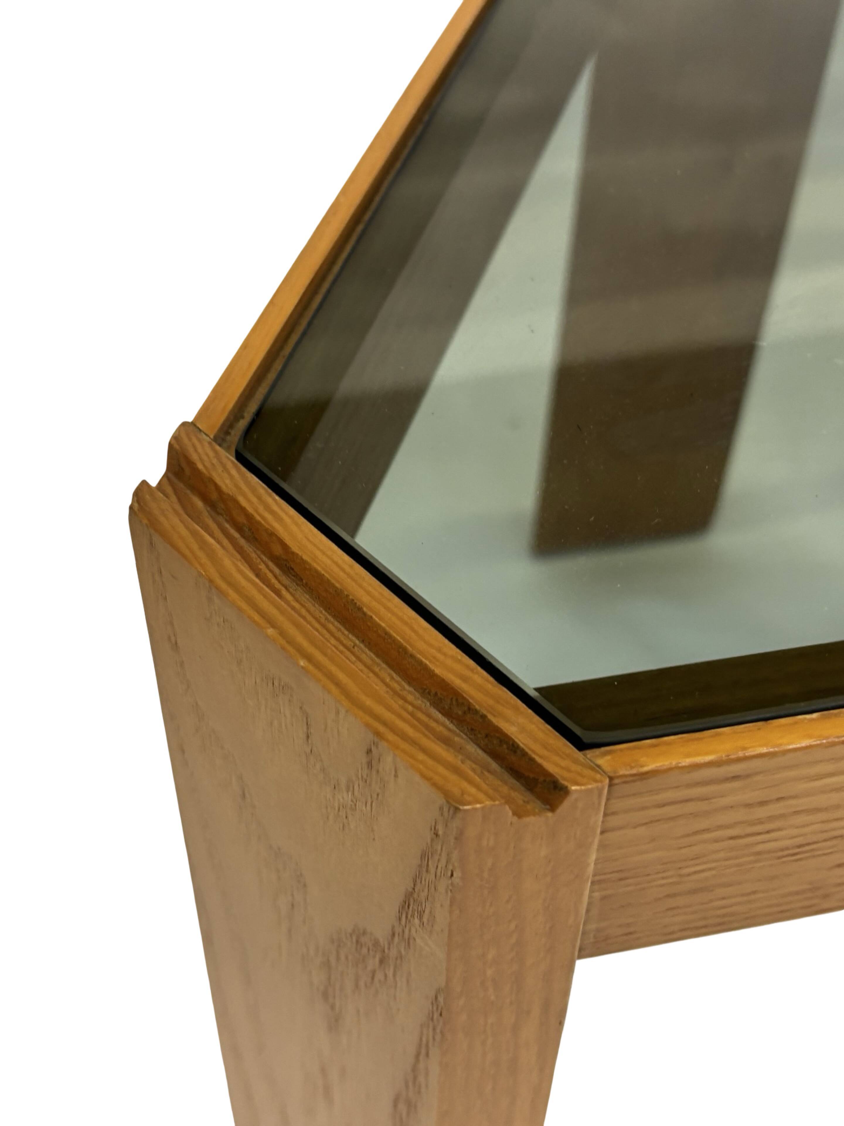 Vintage Set of 3 side tables by Porada Arredi, 1970s nesting tables design