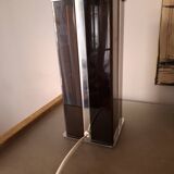 70s lamp base in plexiglass and chrome