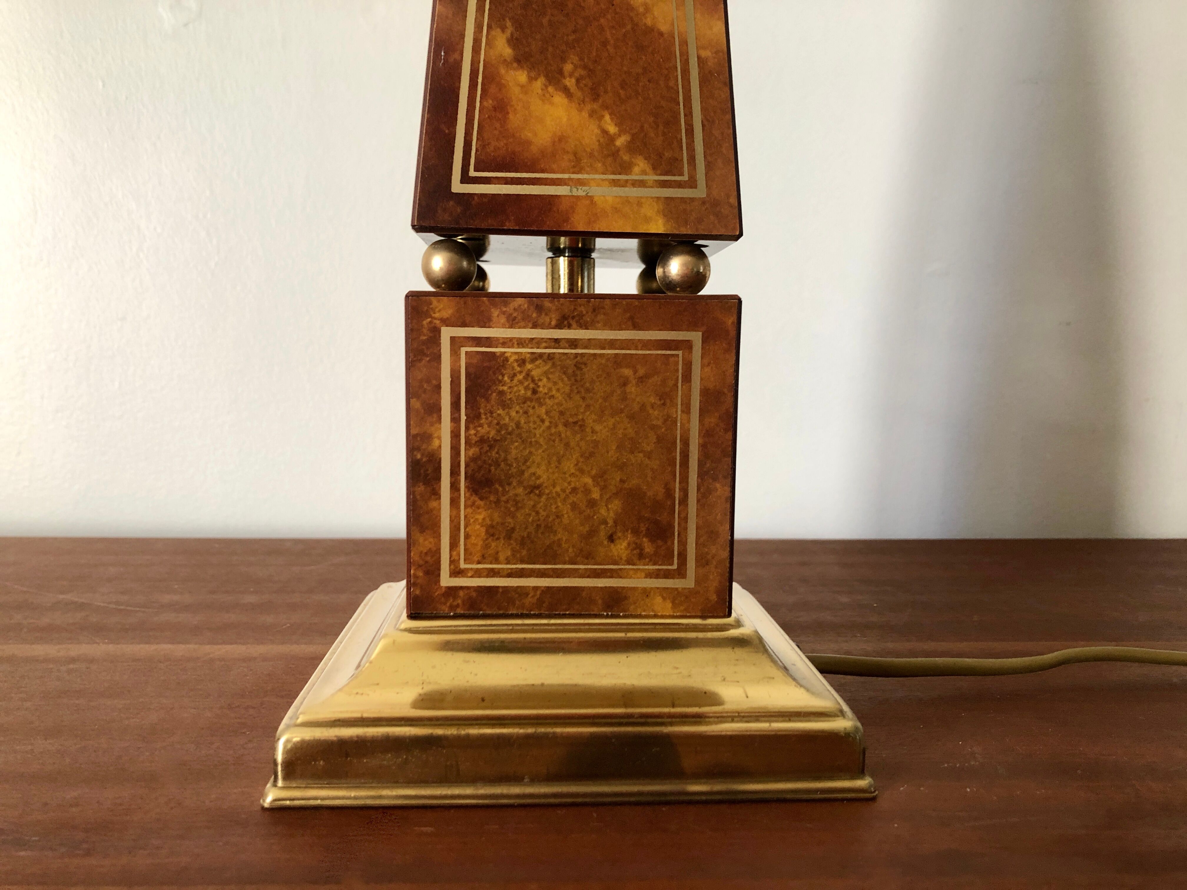 Obelisk lamp foot Le Dauphin 1970