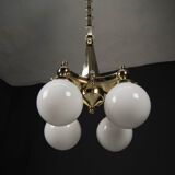Lustre art deco laiton années 1920