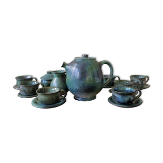 Les Cyclades Anduze sandstone teapots and cups
