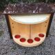 Vintage bar with swivel door in varnished mahogany
