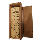 Boite a domino ancien en bois