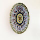 Large hand painted ceramic dish