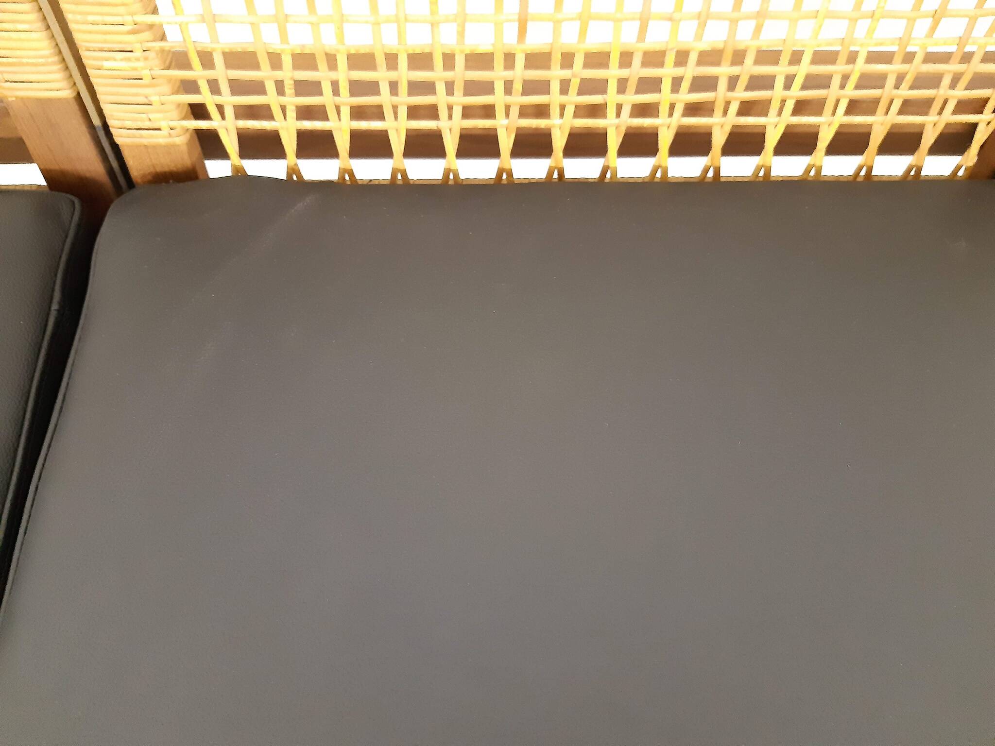 Hans Olsen for Brdr Juul Kristensen, rattan backed sofa, Denmark 1950s