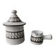 Ceramic sugar bowl and creamer by Emile Masson Vallauris, 1960s