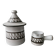 Ceramic sugar bowl and creamer by Emile Masson Vallauris, 1960s