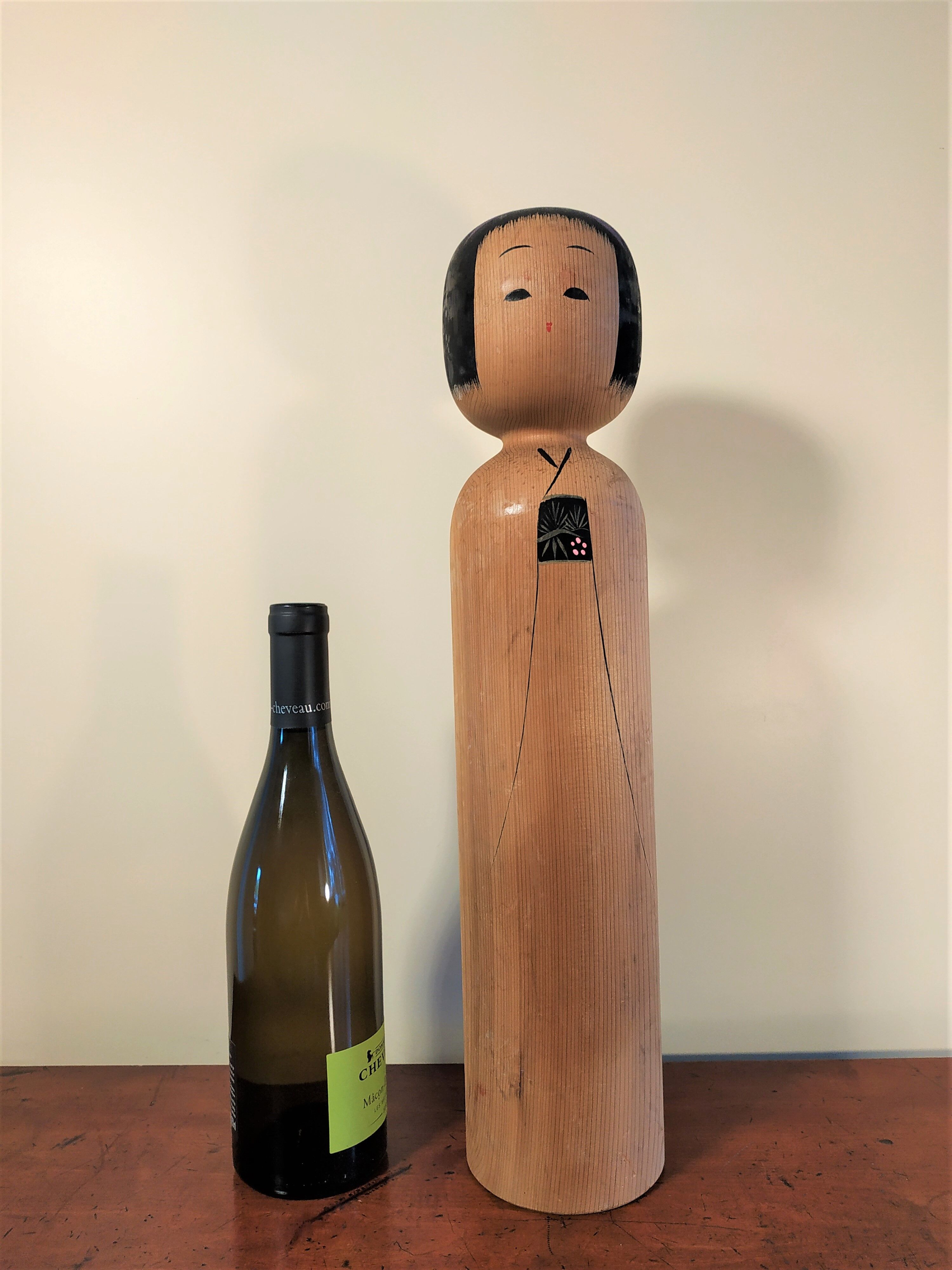 Kokeshi - Master Matogoro Kyomi 1970-80 - model Jumbo 49 cm - Japan