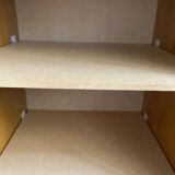 Low storage unit, 70s/80s three height-adjustable shelves