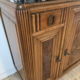 Walnut and marble sideboard year 1925