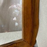 Vintage olive wood mirror in free form