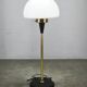 1960s Lidokov Space Age Brass and Opaline Glass Floor Lamp