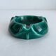 Vintage green ceramic ashtray