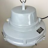 Grey Industrial Cast Aluminium Pendant Lamp, 1980s