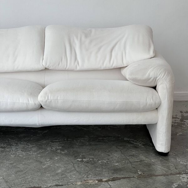 Canapé 3 places Maralunga par Vico Magistretti pour Cassina Italie 1973