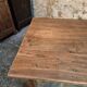 Table de ferme française ancienne en chêne avec deux tiroirs — XIXe siècle