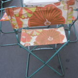 Vintage camping folding lounge