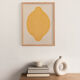 Peinture citron sur papier signée Eawy