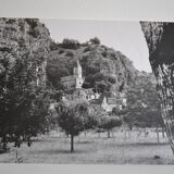Anonymous silver photo orchard church south of france circa 1970