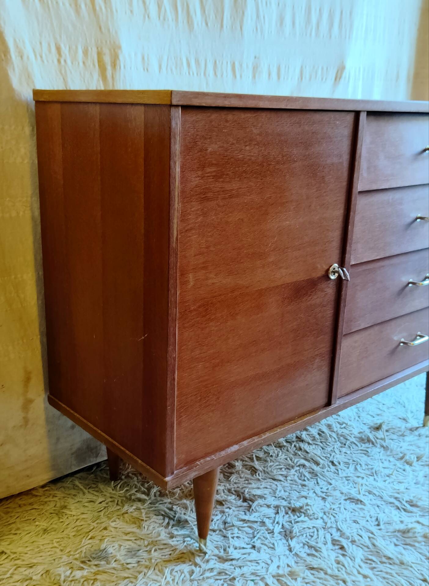 Vintage wooden sideboard / buffet - mid 20th century