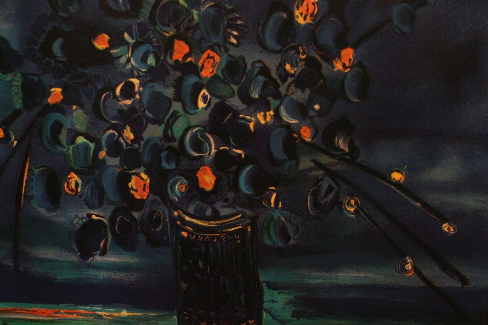 Epreuve d'artiste signée représentant une Nature Morte au bouquet de fleurs