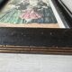 Old illustration in old black and gold frame