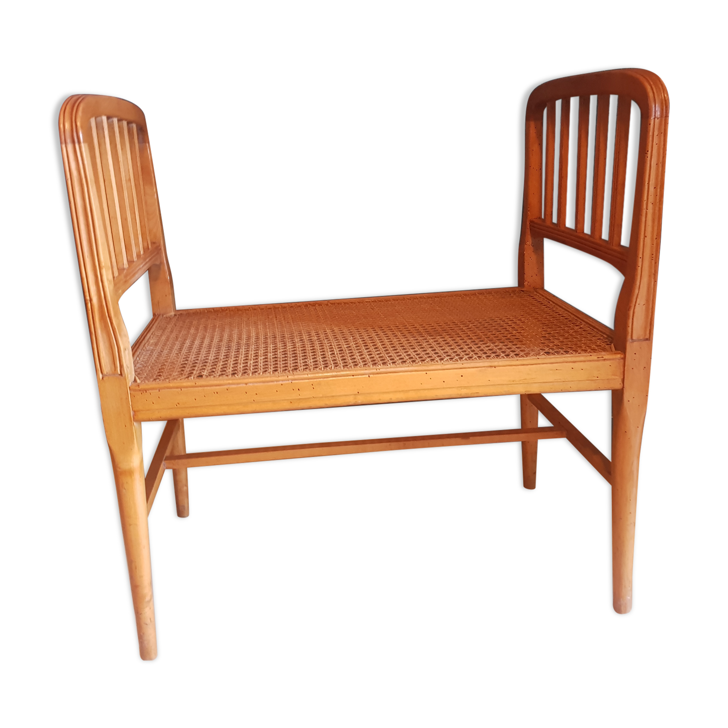 Bench end of bed cannage vintage style empire