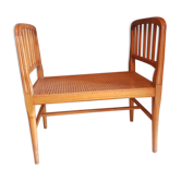 Banc bout de lit cannage vintage style empire