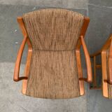 Set of vintage Danish teak chairs