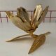 Bronze lotus flower ashtray from the 60s and 70s