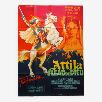 Affiche film attila fleau de dieu