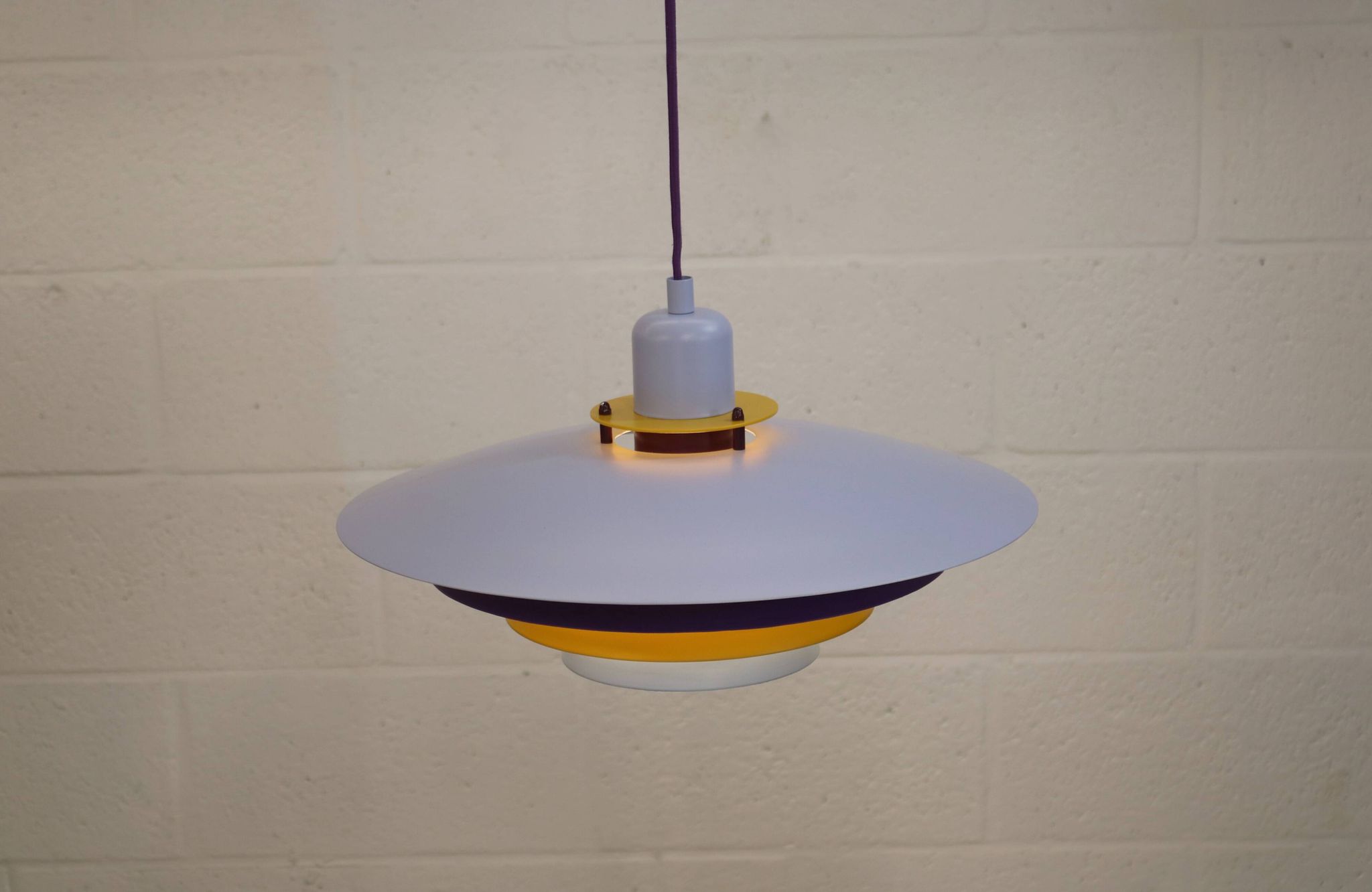 Colorful Danish Pendant Lamp by Belid – 1980s