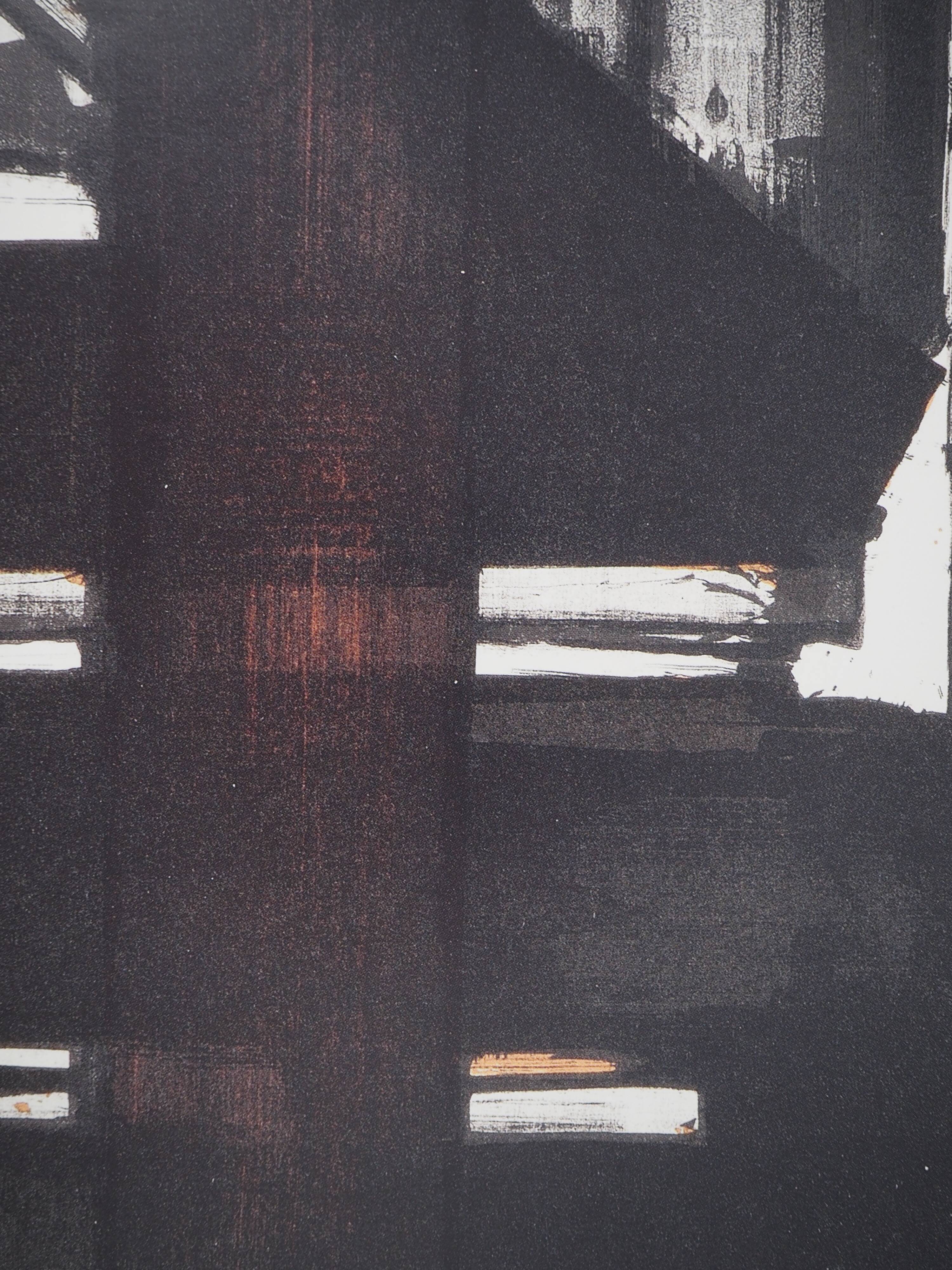 Pierre SOULAGES: Lithograph no. 2, 1957 - Original signed poster