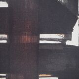 Pierre SOULAGES: Lithograph no. 2, 1957 - Original signed poster