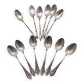 12 cuillères à café /moka . 6 Boulenger et 6  marquage aux lauriers .