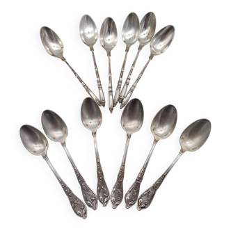 12 teaspoons/moka. 6 Boulenger and 6 laurel marking.