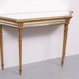 Console miroir De Knudt Hollywood Regency belge années 1970