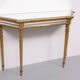 De Knudt Mirror Console Table Hollywood Regency Belgian 1970s