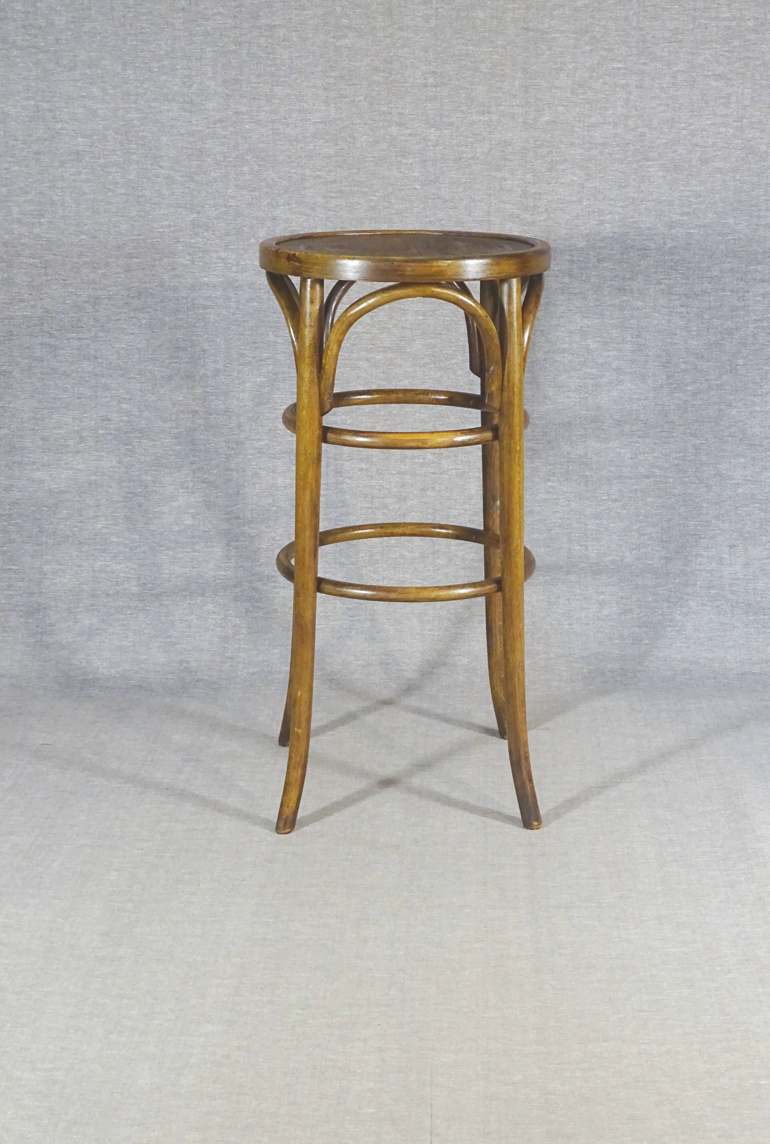 Bistro stool by Baumann No. 96 - 1930 - Art Nouveau seat -